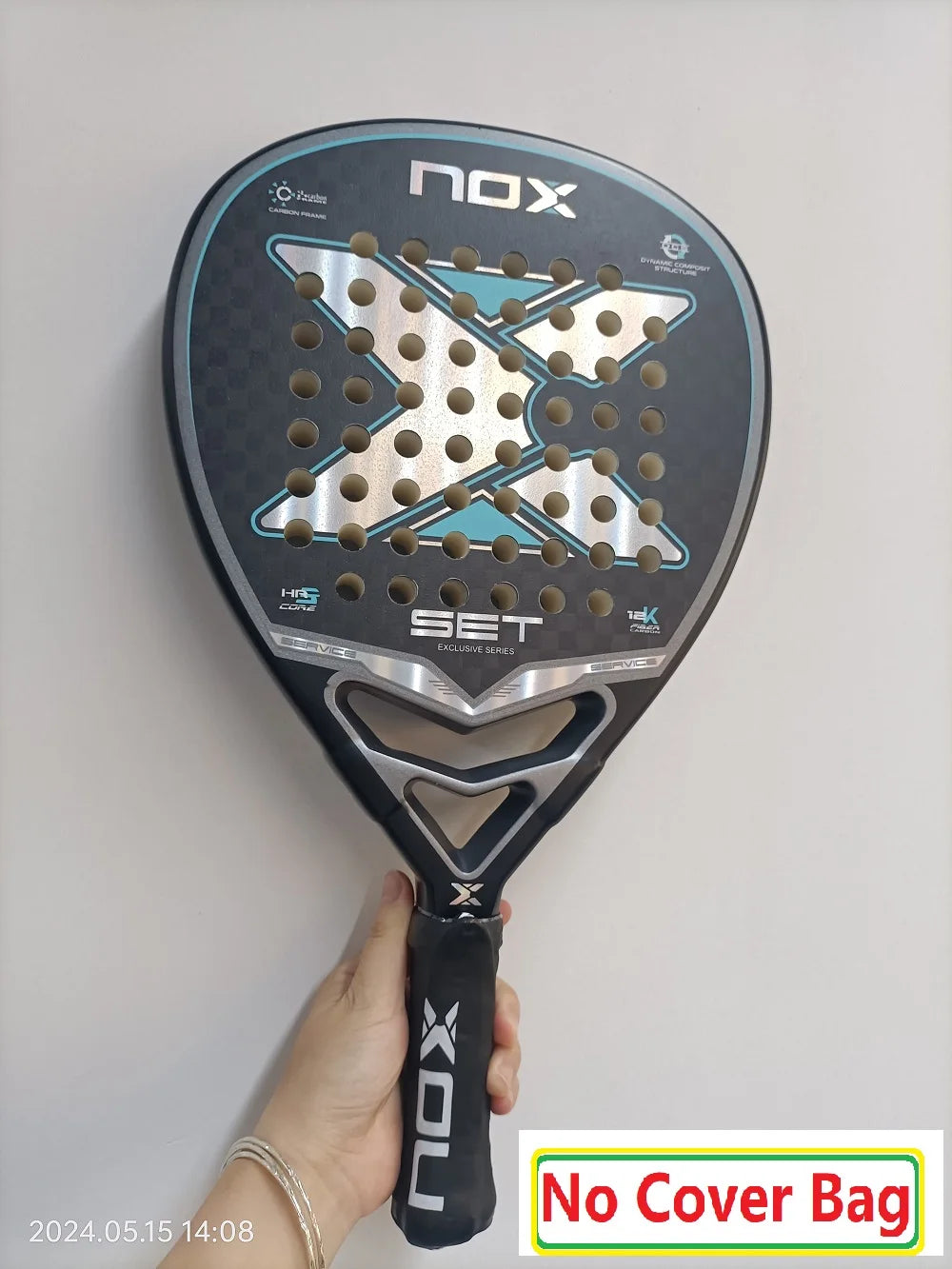 NOX Professional Padel Tennis Racket Carbon Fibre Composite Diamond Shaped EVA Laminated Foam Fengdong 3D SPIN Sports Racquet
