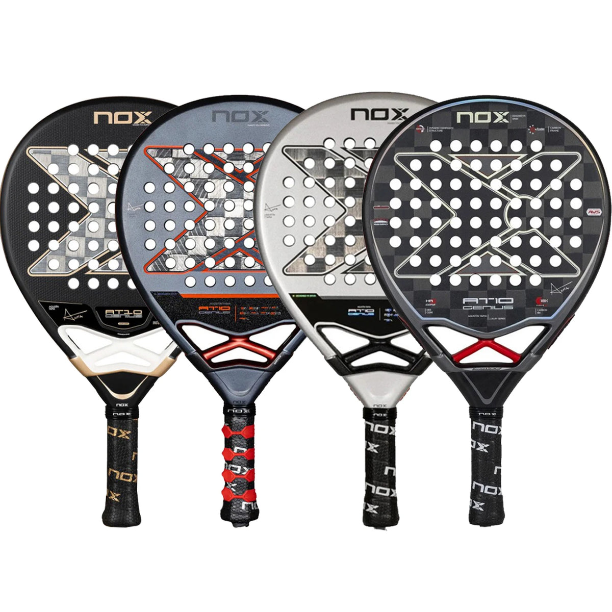 NOX Professional Padel Tennis Racket Carbon Fibre Composite Diamond Shaped EVA Laminated Foam Fengdong 3D SPIN Sports Racquet