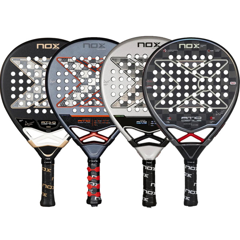 NOX Professional Padel Tennis Racket Carbon Fibre Composite Diamond Shaped EVA Laminated Foam Fengdong 3D SPIN Sports Racquet