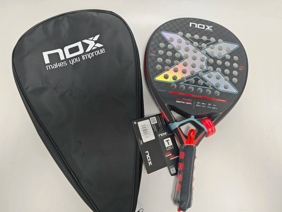 NOX Professional Padel Tennis Racket Carbon Fibre Composite Diamond Shaped EVA Laminated Foam Fengdong 3D SPIN Sports Racquet