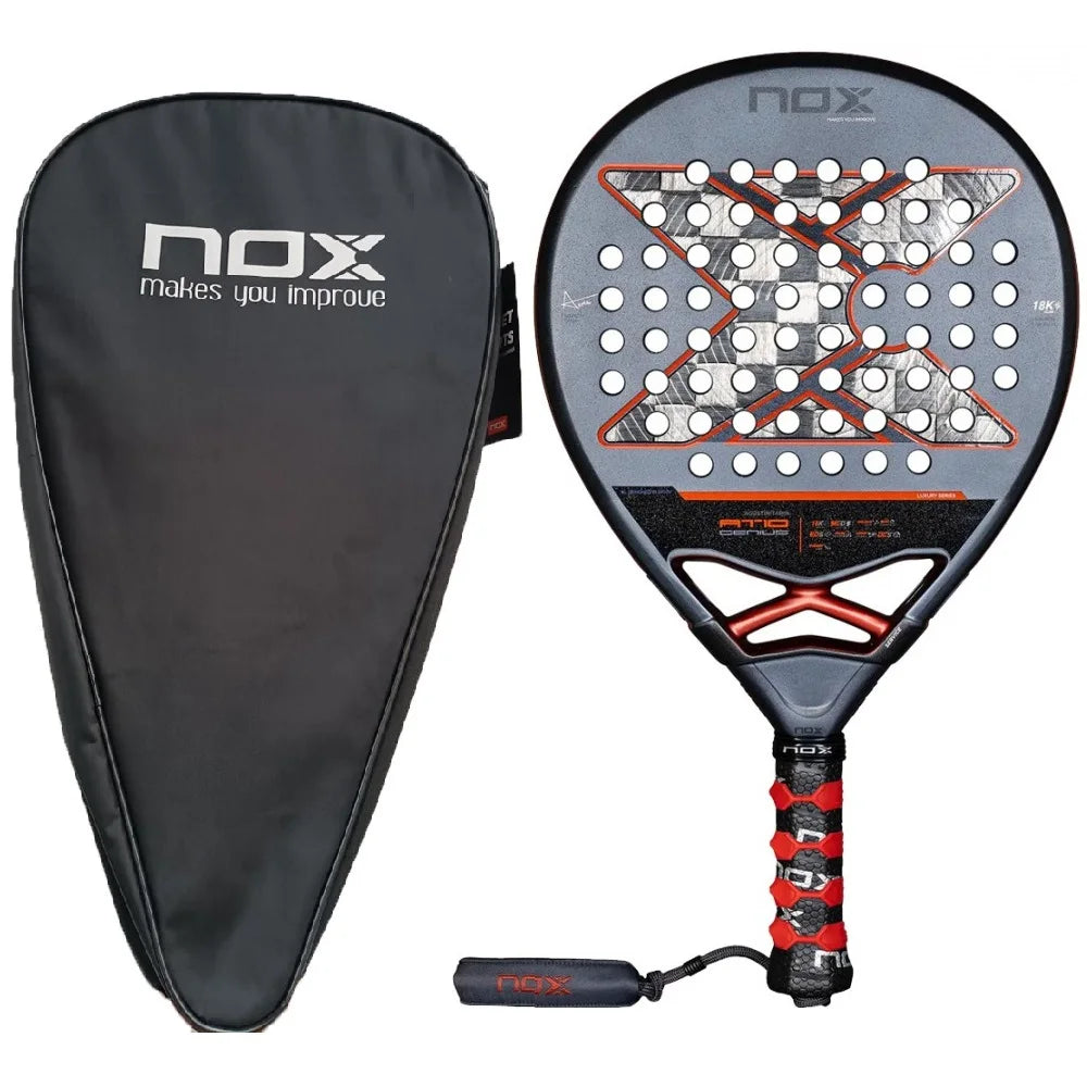 NOX Professional Padel Tennis Racket Carbon Fibre Composite Diamond Shaped EVA Laminated Foam Fengdong 3D SPIN Sports Racquet