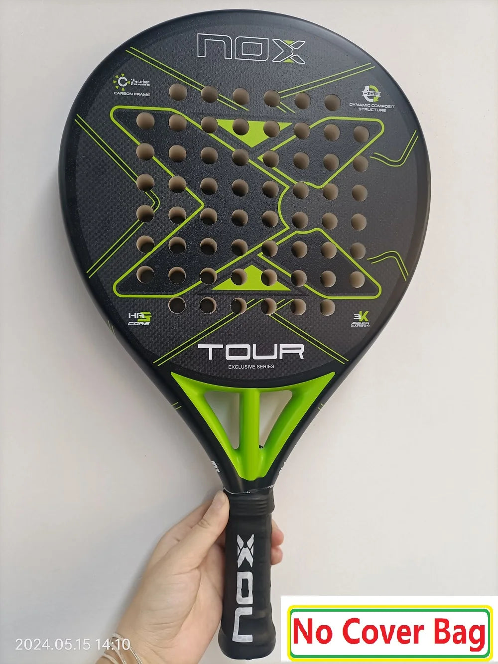 NOX Professional Padel Tennis Racket Carbon Fibre Composite Diamond Shaped EVA Laminated Foam Fengdong 3D SPIN Sports Racquet