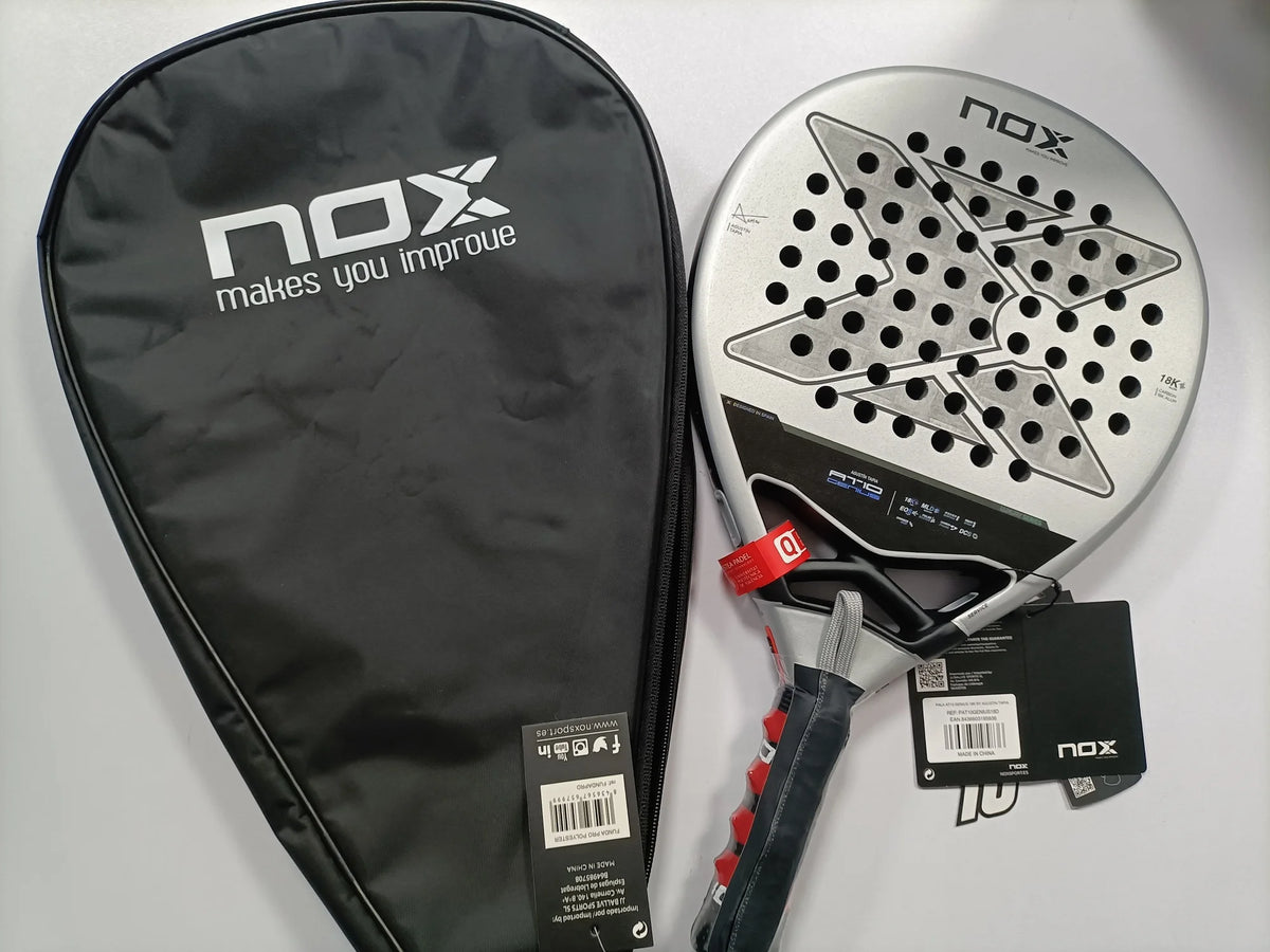 NOX Professional Padel Tennis Racket Carbon Fibre Composite Diamond Shaped EVA Laminated Foam Fengdong 3D SPIN Sports Racquet